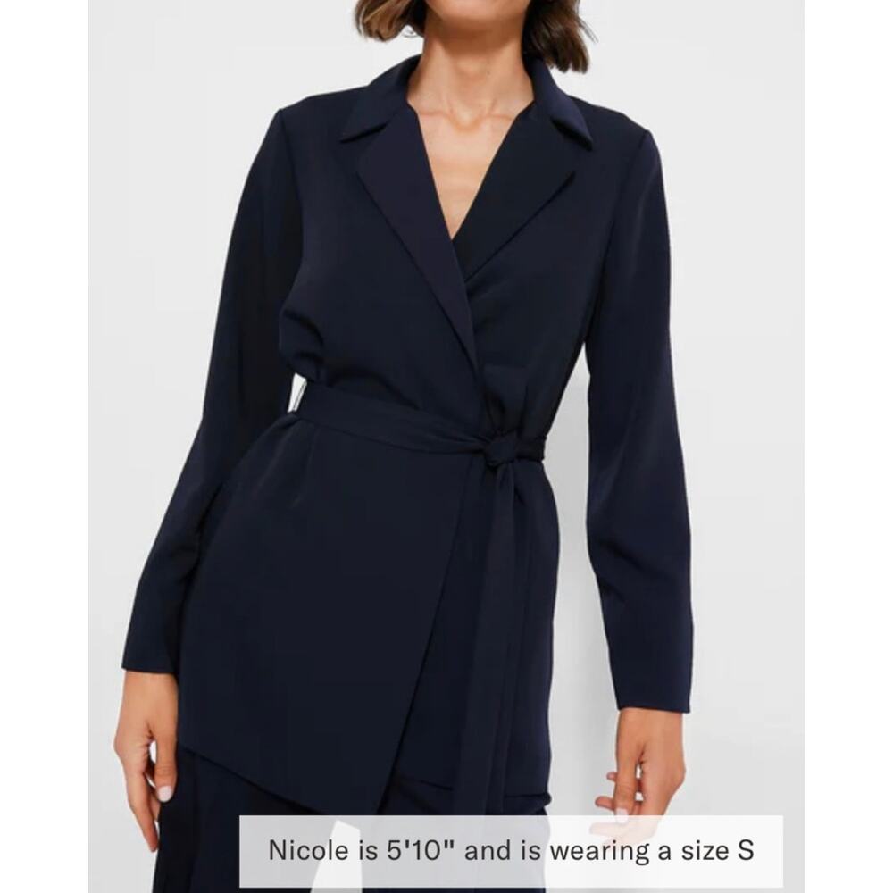 TUCKERNUCK Navy Octavia Wrap Blazer NWT Size XXXL